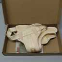 No Pull Dog Harness with Lycra, Three-Point Force Dispersion & 3D Padding, Adjustable Breathable Mesh for Small Medium Large Dogs(Light Yellow,S) (S(Neck:13.0-22.0,Chest:16.0-25.0))