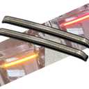 Motorcycle LED Saddlebag Tail Light Running Brake Sequential Turn Signal Lamp Fit for Harley Touring Street Gilde Road King Road Gilde Electra Glide Ultra Limited 2008-2013 (Smoked Lens)