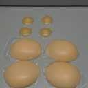 2 Pairs Strapless Sticky Adhesive Bra Invisible Push up Reusable Silicone Off Backless Viscous for Women Dress Nude+nude, F