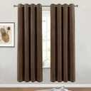 Brown 72in Long Luxury Velvet Curtain Panels with Grommet, Insulated Soft Privacy Noise Reducing Velvet Window Drapes Thicker Velvet Pinch Pleat Curtains for Living Room, 2 Panels, 52W x 72L