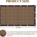 80% Sunblock Shade Cloth Net Resistant - 10x30Ft Garden Shade Mesh for Plant Cover, Greenhouse, Chicken Coop, Kennels, Tomatoes Plants