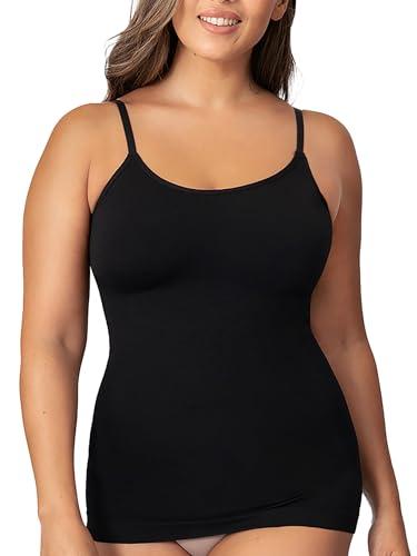 SHAPERMINT Womens Tops - Scoop Neck Cami Body Shaper for Women, Shapewear Tummy Control, Camisole Tank Tops for Women XL