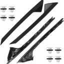 A-Pillar Trim Molding Windshield Kit Compatible with 2011-2019 Ford Explorer Outer & Inner, Left Driver & Right Passenger Side Window Trim Moulding Replaces BB5Z7803145AA BB5Z7803144AA 926450 926451