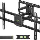 USX Mount Full Motion TV Wall Mount for Most 42-86 inch Flat Screen/LED/4K, TV Mount Bracket Dual Swivel Articulating Tilt 6 Arms, Max 16" Wood Studs, VESA 600x400mm, Holds up to 132lbs