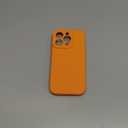 Vooii Compatible with iPhone 16 Pro Case, Liquid Silicone Upgrade [Camera Protection] [Soft Anti-Scratch Microfiber Lining] Shockproof Phone Case for iPhone 16 Pro 6.3 inch - Bright Orange