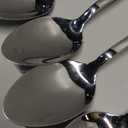 KINGSTONE Dinner Spoon Set, 4-Piece Tablespoons Silverware Spoons, Premium Food Grade Stainless Steel Spoons, Mirror Finish & Dishwasher Safe, Use for Kitchen, Home, Wedding, Party