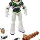 Mattel Disney and Pixar Lightyear Toys, Buzz Lightyear Figure, Fully Equipped 12-in Action Figure with 4 Accessories, Collectible Gifts for Kids