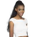 Vivica Fox Brazilian Human Hair Blend Sassy & Classy Draw String Ponytail Jayma (1B)