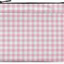Cute Gingham Laptop Case 13.3 inch, 13-13.3 inch Laptop Sleeve Compatible with 13-13.6 inch Slim Laptops, Aesthetic Checkered Soft Computer Sleeve Bag with Pocket for Women Girls Birthday