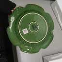 Le Jardin Cabbage 3D 13" ROUND PLATTER – Sculpted Green Stoneware Leaf Platter – Heirloom-Inspired Serveware for Spring & Summer Seasonal Dining and Entertaining, Large