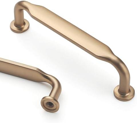 Asidrama 8 Pack 3 Inch(76mm) Champagne Bronze Kitchen Cabinet Handles, Cabinet Pulls Kitchen Cabinet Hardware for Cupboard Drawer Pulls