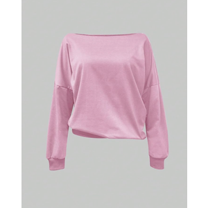 SOLY HUX Women's Off The Shoulder Sweatshirt Long Sleeve Asymmetrical Neck Pullover Crop Tops, 3XL Plus 