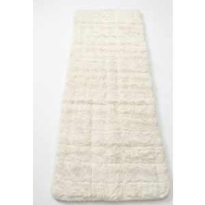 Furry White Sofa Cover 6' x 2.3'