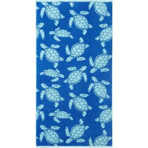 Tommy Bahama - Beach Towels, Absorbent & Fade-Resistant Cotton Towels with Velour Loops, Tropical Beach Essentials, Set of 2, Fish Blue, 2 Pack, 36"W x 72"L