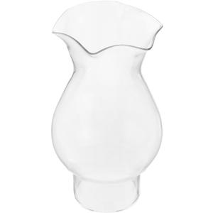 Cabilock Clear Glass Oil Lamp Chimney Lantern Cover Kerosene Lantern Glass Cylinder Globe Lamp Lamp Head Accessories Glass Cover Small Lampshade Replacement for Home Antique Oil Kerosene Lamp