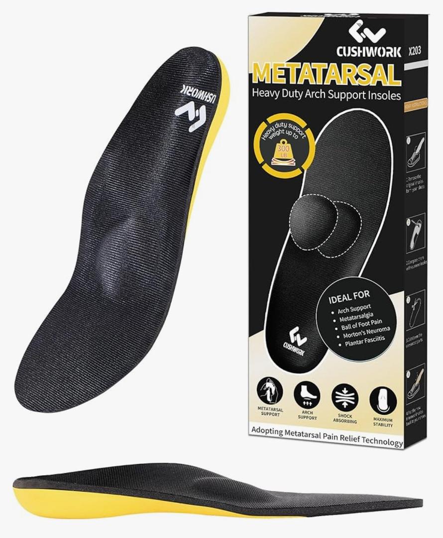 Metatarsalgia Insoles for Ball of Foot Pain,Morton's Neuroma,Arch Supports Insoles,Orthotic Insoles,Men Women Shoe Insert for Metatarsal,Foot Pain Relief Men's 10-10.5