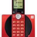 VTech CS6919-16 DECT 6.0 Cordless Phone, Red - Caller ID/Call Waiting (Stores 30 Calls), Backlit Keypad & Display, Full Duplex Handset Speakerphone, Wall Mountable