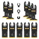 Titanium Oscillating Saw Blades,10PCS Universal Multitool Blades,Oscillating Tool Blade for Metal Wood Cutting,Multi Tool Blades Fit Dewalt Bosch Milwaukee Ryobi Rockwell Fein