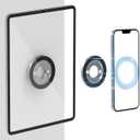 Adhesive Magnetic Tablet Wall Mount Holder - [2-Pack] Sticky Wall Magnetic Tablet Mount for Shower, Bathroom, Kitchen for iPad Pro 13, Air, Mini, Galaxy Tab, Z Fold, Fire HD, iPhone, Surface, Switch