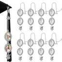 Sureio 8 Pcs Graduation Cap Memorial Photo Charm Tassel Charms for 2025 Tassel Charm Memorial Photo Class Decorations Graduation Gifts to The Cap Topper(Silver)