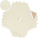 Gersoniel 5 Sheets Adhesive Graduation Cap Velvet Topper Decorations, 10x10 Inch Self-Adhesive Fabric Cardstock Grad Cap Cover for Graduation Hat Topper Craft DIY(Beige)