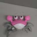 Crawling Crab Baby Girl Toy: Tummy Time Toys for Infant 3 6 9 12 18 24 36 Months, Pink Walking Dancing Sensing Crab for Toddler Age 1 2 3 4, 1st Music Birthday Gifts for Girls