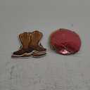 60 PCS West Cowboy Themed Party Hanging Swirls Wild Western Hanging Decorations Western Cowboy Boot Banner for Baby Shower Birthday Party Ceiling Decorations Supplies (Brown)