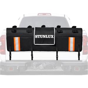 Truck Tailgate Pad for Mountain Bikes - Holds 5 Bicycles, Heavy-Duty Protective Cover with Tool Pockets & Anti-Slip Padding, Compatible with Full-Size Pickup Trucks