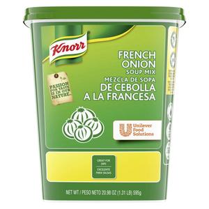 Knorr Professional French Onion Soup Mix Loaded with Real Onions and Beef Fat, Just Add Water, No Artificial Flavors, No added MSG, 0g Trans Fat,1.31 Pound (Pack of 6) (20.98 Ounce (Pack of 6))