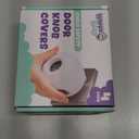 Child Safety Door Knob Cover (4 Pack) Hard-to-Remove Dual-Lock Door Handle Covers for Kids - Reusable Baby Proof Door Knob Locks - Installs Easily, No Tools Needed (White)