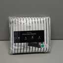 Blue and White Striped Sheets - 1 Flat & 1 Fitted Sheet & 2 Pillowcases w/ Deep Pockets - Cozy, Wrinkle & Fade Resistant - Ultra-Soft, Breathable & Cooling - Luxury Pinstripe Bedding - Queen Size