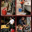 3.2 GPM High Flow Electric Fuel Transfer Pump - Cordless Auto-Stop Battery/USB Powered Siphon Pump, Fits for Gas/Oil/Diesel Can Jug Tank