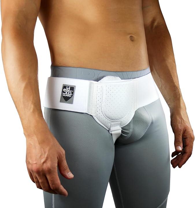 Everyday Medical Hernia Guard I Inguinal Hernia Belt For Men I Left or Right Side I Post Surgery Men’s Inguinal Hernia Support Truss For Inguinal, Groin Hernias I Adjustable Waist Strap  SMALL/MEDIUM