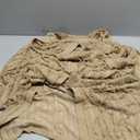 AIBUSIS Womens Sexy Off Shoulder Maxi Dress Pleated See Through Flare Sleeve Button Down Slit Bodycon Long Dresses XL