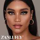 False Eyelashes Volume Russian Strip Lashes D-Curly Fake Eyelashes Extension Wispy Cat Eye Lashes Handmade Soft Reusable 14 Pairs Lashes Pack