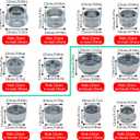 12 Pieces Faucet Adapter Kit Kitchen Aerator Male To Female Male Faucet Water Hose Adapter(Faucet Adapter Various Sizes)