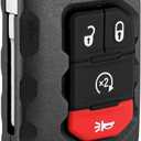 Smart Key Fob Replacement Fits for Jeep Wrangler 2018 2019 2020 2021 2022 2023 2024 Jeep Gladiator 2020-2024 Proximity Keyless Entry Remote Control 433 Mhz OHT1130261 ID4A