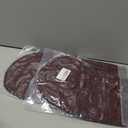 2 x PAGE ONE Mens Winter Slouchy Beanie Warm Fleece Lined Skull Cap Baggy Cable Knit Hat (Wine Red)