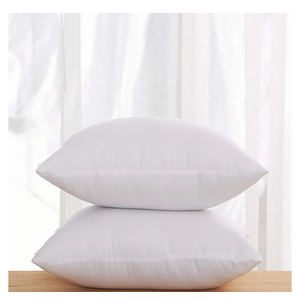 Acanva Square Premium Throw Pillow Inserts with Microfiber Filled, Lumbar Support Decorative Stuffer for Sofa Bed Couch & Chairs, 26x26(2 Count), White