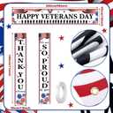 3 Pcs Happy Veterans Day Banner Veterans Appreciation Day Door Porch We Are So Proud of You Banner Thank You Soldier Remember Honor Patriotic Backdrop Sign Party Decor Home Outdoor Indoor