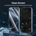 NEW'C 3 Pack Designed for iPhone 17 Pro Max, iPhone 16 Pro Max Screen Protector (6.9 inches), Enhanced Tempered Glass Protection with easy installation tool included,Case Friendly Ultra Resistant
