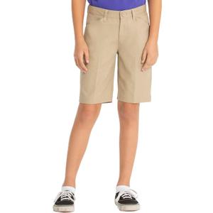Classroom School Uniforms Big Girls Flat Front Low Rise Short (5, Khaki)
