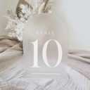 JINMURY Frosted Arch Table Numbers for Wedding Reception, 10 Pack 5x7" Frosted Arch Acrylic Signs with Holder Acrylic Table Numbers 1-10, Perfect for Centerpiece Wedding Reception