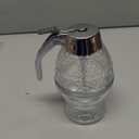 Honey Dispenser, Glass Honey Dispenser No Drip, Honey Pot with Stand, 8 oz Honey Jar, Maple Syrup Honey Container, Elegant Honeycomb Design for Home Decor for Any Occasion