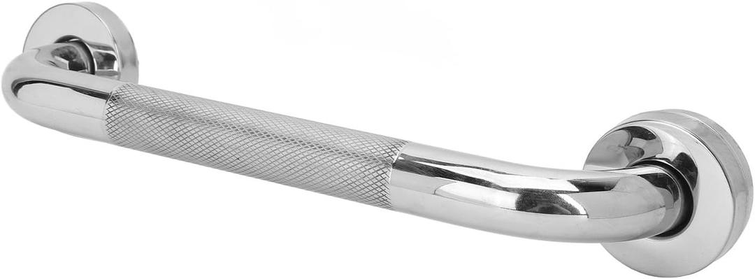 Textured Shower Grab Bar with Slipless Texture Grip, Stainless Steel, Waterproof Design for Bathroom Safety (12 Inch (Length: 11.8in, Pipe Diameter: 0.98in)