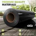 10 Mil Black Plastic Sheeting 10x100 FT UV Protection Poly Sheeting Polyethylene Film, Black Plastic Rolls for Garden, Crawl Space Vapor Barrier, Construction, Landscaping, Weed, Moisture Control