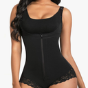 SHAPERX Women's Fajas Colombianas Shapewear Postpartum Tummy Control Body Shaper Butt Lifter Bodysuit, M