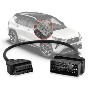 AMHTDOL OBD Adapter Fit for Toyota 22 Pin OBD1 to 16 Pin OBD2 Diagnostic Cable,Compatible with Toyota Vehicle 22pin Connector, Work with OBD2 Scanner Tool/Code Reader