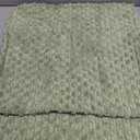 Kevin Textile 2 Packs Spring Decorative Throw Pillow Covers 16x16 Inch for Living Room Couch Bed Sofa Soft Striped Corduroy Square Cushion Case 40x40 cm Farmhouse Boho Home Decor Sage Green