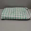ZAZE Extra Large Picnic Outdoor Blanket, 80''x80'' Waterproof Foldable Blankets Gingham Picnic Mat for Beach, Camping Grass Lawn Park Accessories Cute Couple Gifts Ideas Wedding Registry(Green White)